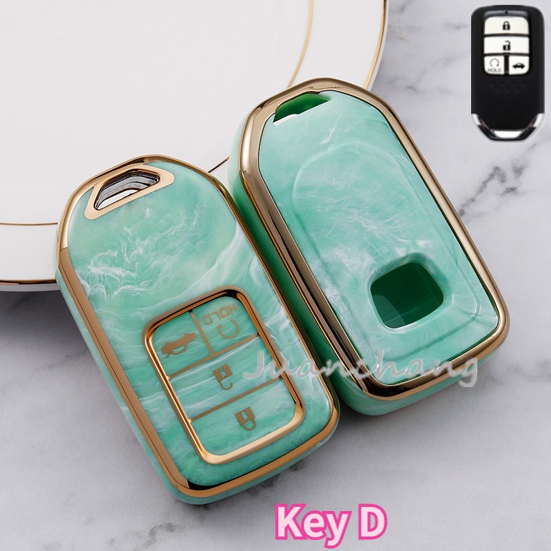 Case Kunci Remote Mobil Bahan TPU Warna-Warni Untuk Honda 2017 2018 19 CRV Pilot Accord Civic Jazz Jade XRV Fit HR-V