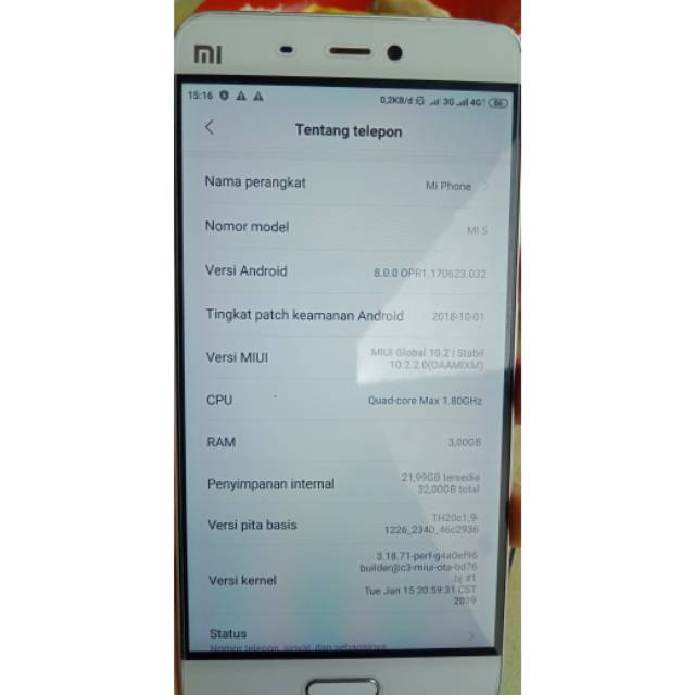 MESIN XIAOMI REDMI MI 5 MI5 ORIGINAL COPOTAN