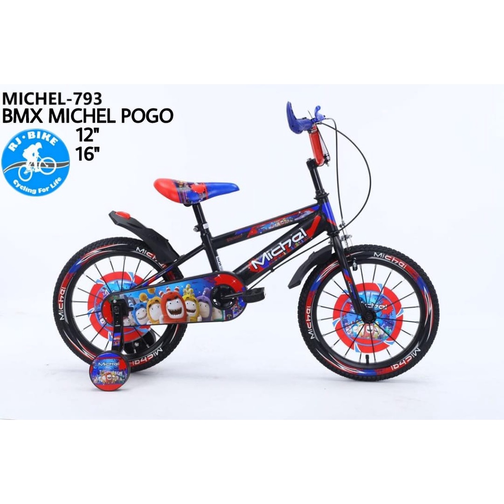 SEPEDA ANAK LAKI LAKI BMX MICHEL 793 POGO 12 16 DAN 18 INCH