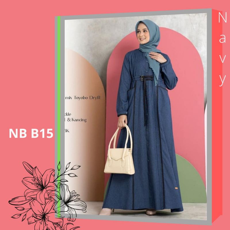 NB B15 / Gamis Nibras / Nibras NB B15 / Nibras terbaru