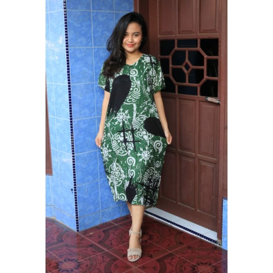 Daster payung laras hitsman murah harga grosir pekalongan batam-H Untir Hijau