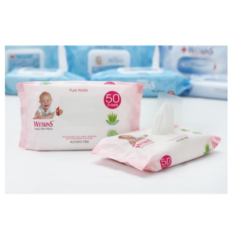 TISU BASAH BAYI TISSUE BABY WETKINS WET WIPES BUY 1 GET 1