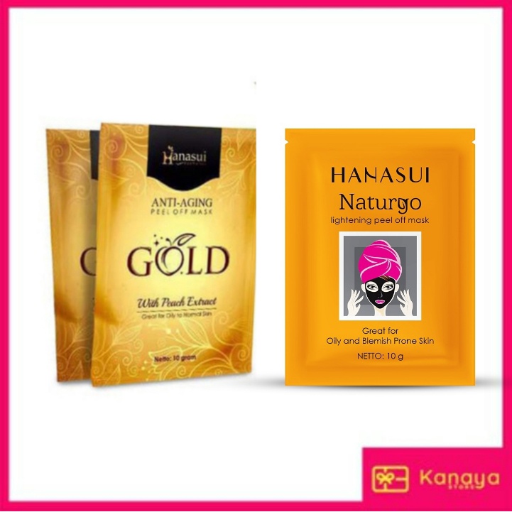 (BISA COD) Hanasui Naturgo Lightening Peel Off Face Mask ORIGINAL