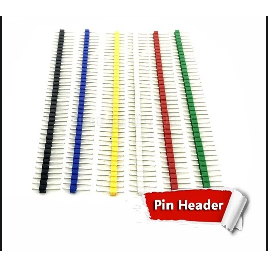 Pin Header Male 2.54mm 1X40 40 Pin Single Row Strip Warna Connector