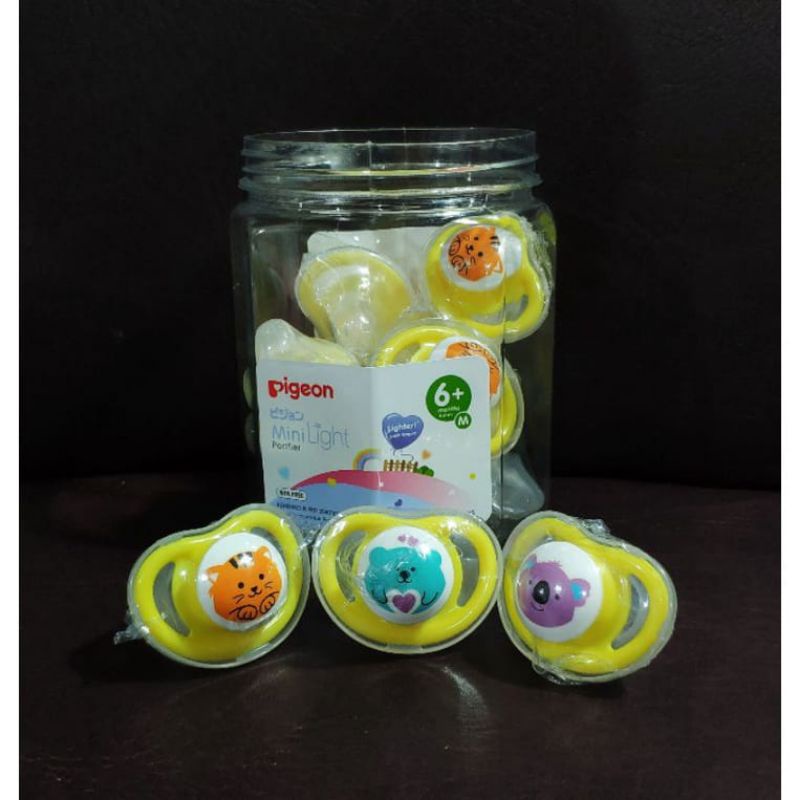 Empeng Pigeon Ekonomis / Empeng Bayi Bulat 6+ bulan / Empeng Bayi Pigeon minilight pacifier-1
