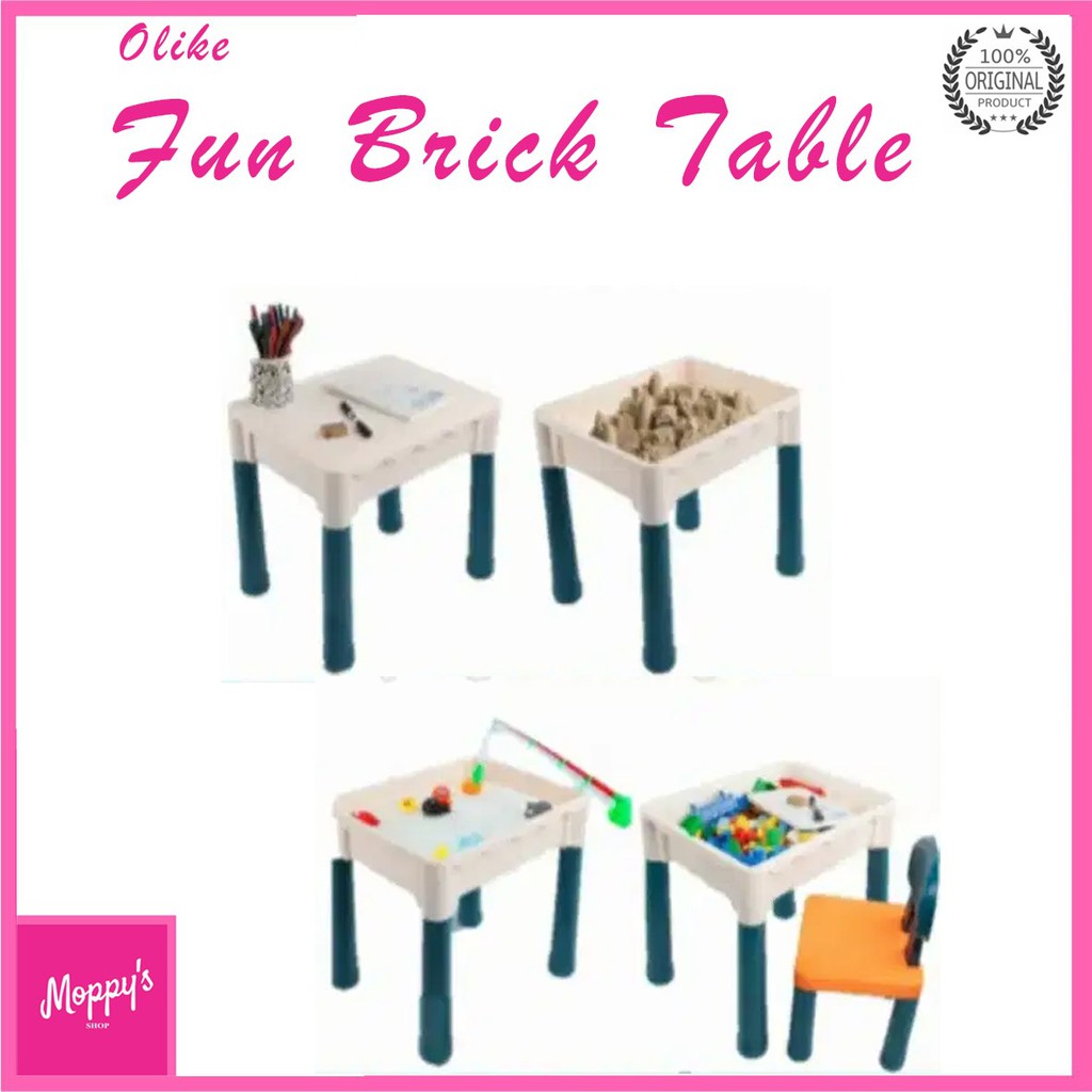 OLIKE FUN BRICKS TABLE - MEJA LEGO - OLIKE EDUTOYS