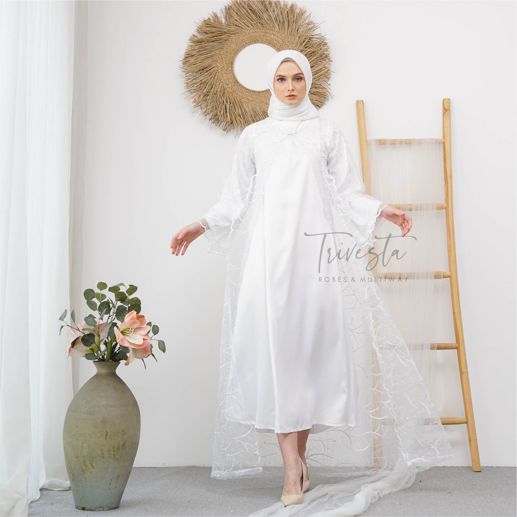 Zemira Hijab Robe Collection - KIMONO ROBE PENGANTIN BERHIJAB HIJAB RECOMENDED