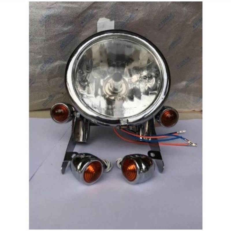 Lampu Depan Pesek Rx-King Cb Gl Megapro Ninja Verza Dll