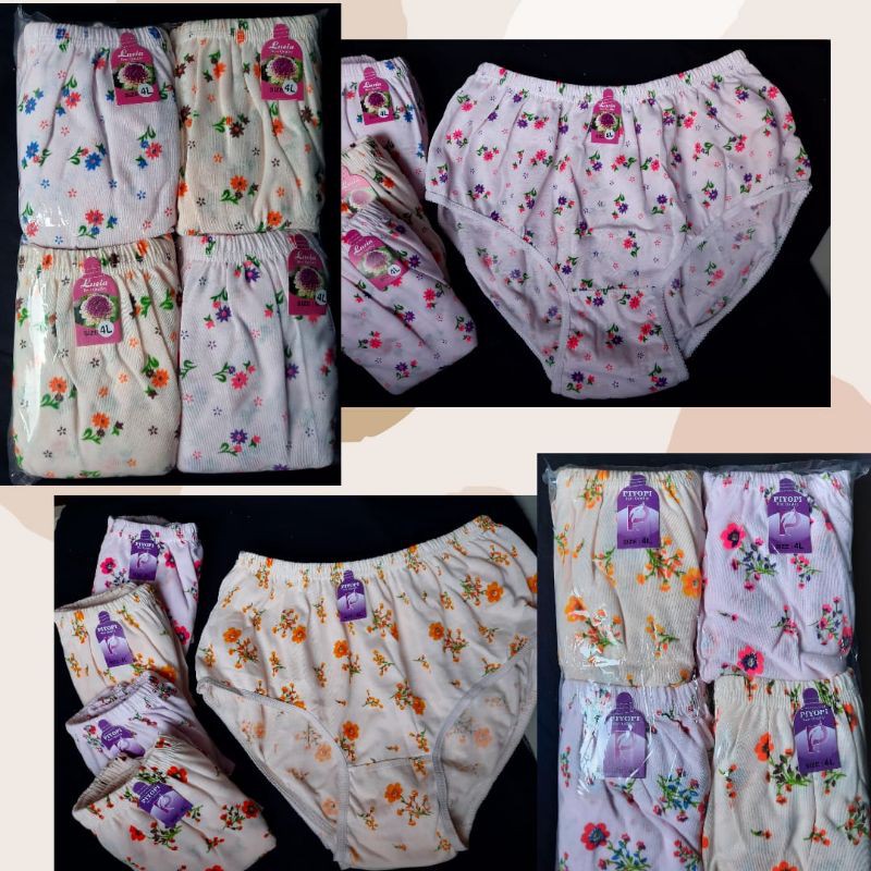 Celana Dalam Wanita/CD Wanita Motif Bunga Murah Konveksi Langsung Grosir Lusinan XXL TERLARIS CD