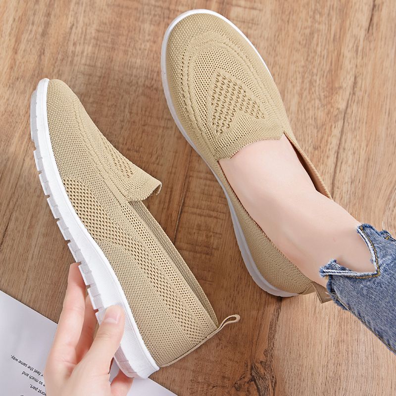 Permata  Sepatu Slip On Flyknit Wanita Import WSLA10 Premium Quality