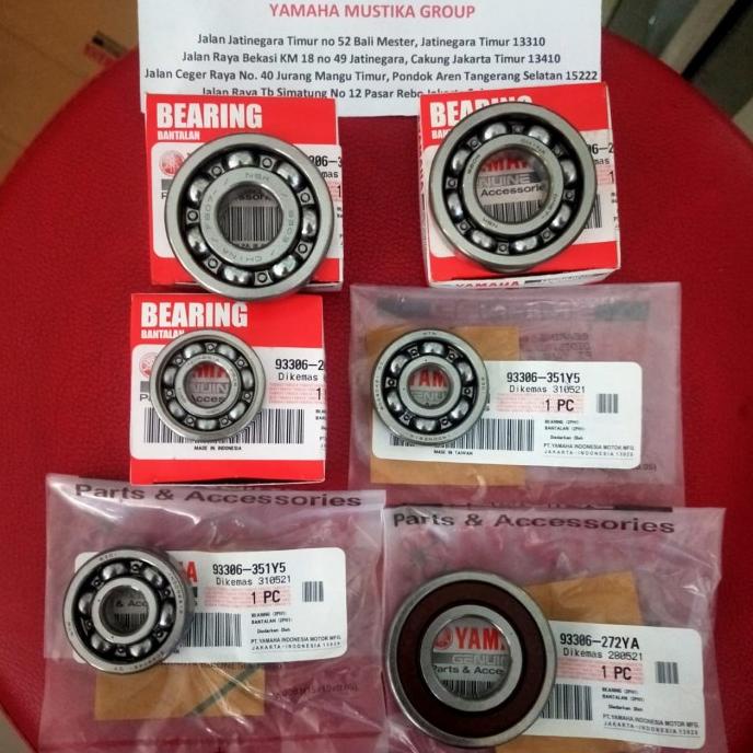 BEARING RASIO FULL SET MIO M3, SOUL GT 125, FINO 125 ORIGINAL YAMAHA
