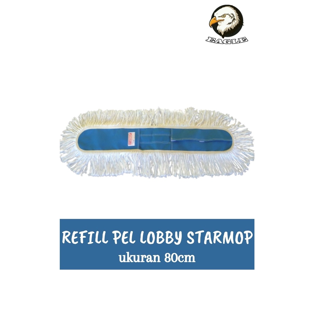 Refill Pel Lantai/ Kain Katun/Kain Pel Katun/ Lobby / Loby / Lobi Duster White Katun Starmop