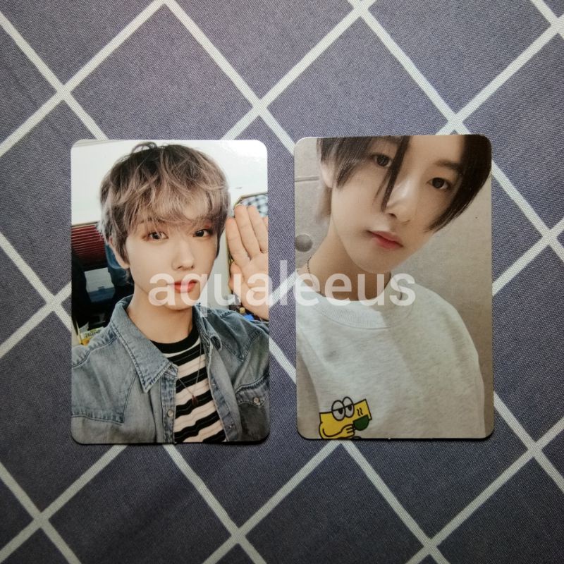 pc jisung chilling, renjun cafe photocard