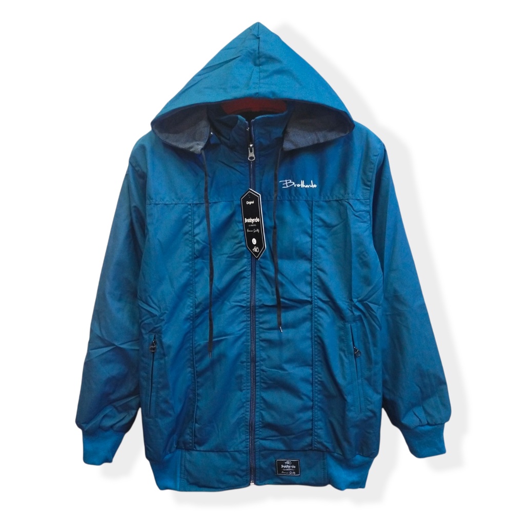 BROTHERDO Jaket Harian Wanita Parasut Taslan JN - All Size terbaru-Petrol