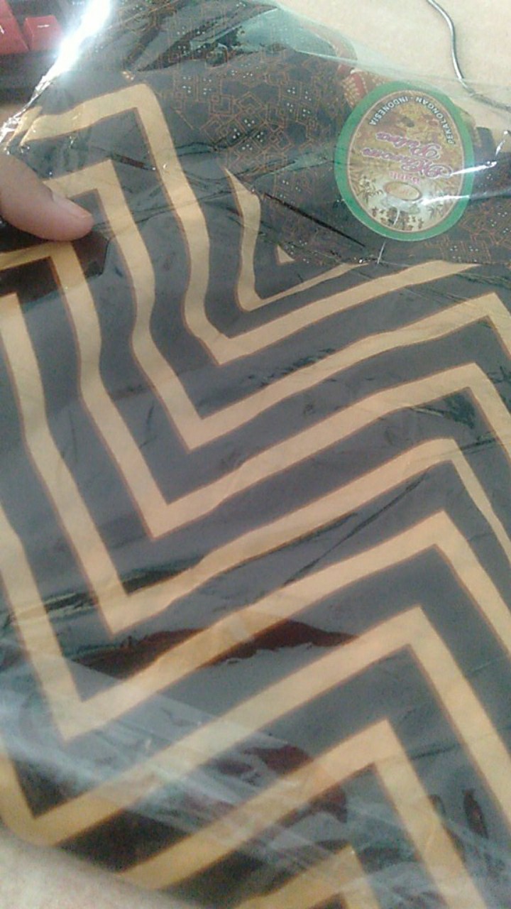 Aserehe Zigzag Batik Solo Zela Tunik Atasan Kerja Kantor Kondangan Casual Muslim Jumbo