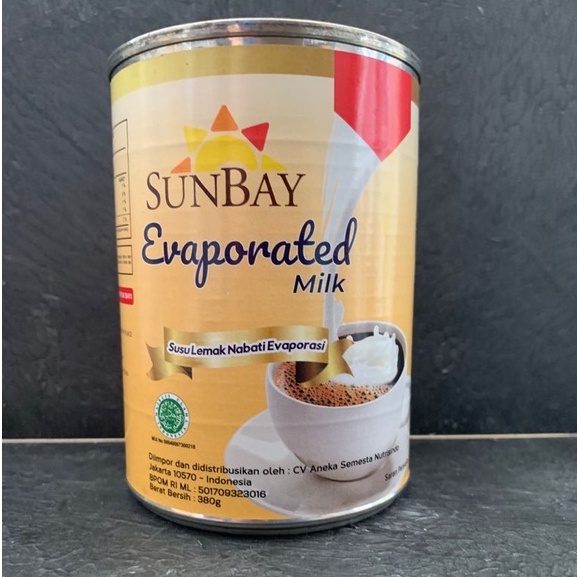 

SUNBAY EVAPORATED MILK Susu Evaporasi 380gr