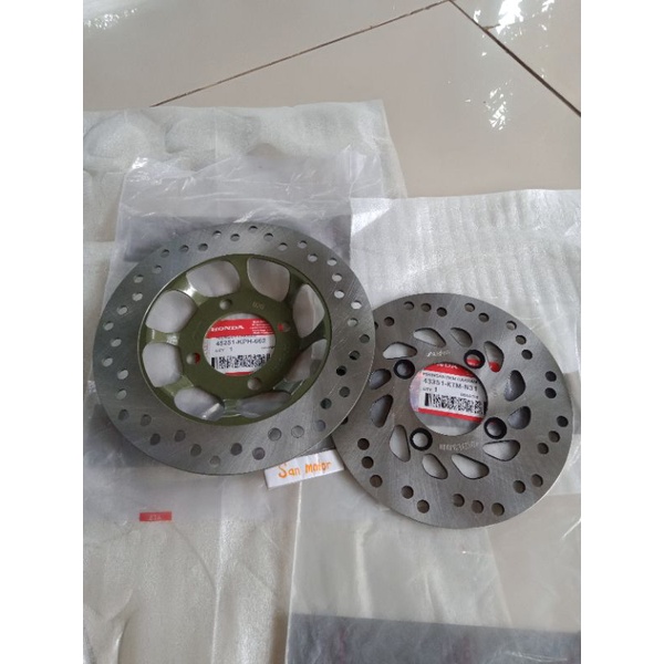 Piringan Cakram Depan Belakang Set Honda Supra x 125 ,Cs1  Dabel Dic