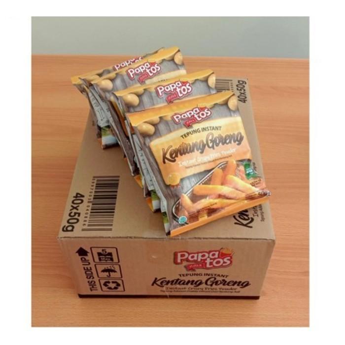 

Tepung | Papatos Tepung Instant Kentang Goreng 50Gr / 1 Karton Isi 40Pcs