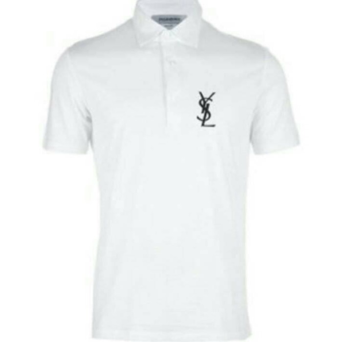 FASHION PRIA ATASAN PRIA KK354 POLO SHIRT KAOS KERAH YSL NEW PRODUCT