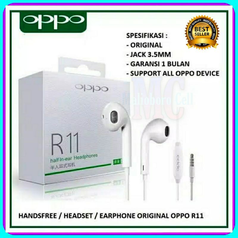 Earphone Oppo Headset Super Bass Original 100% headset Oppo