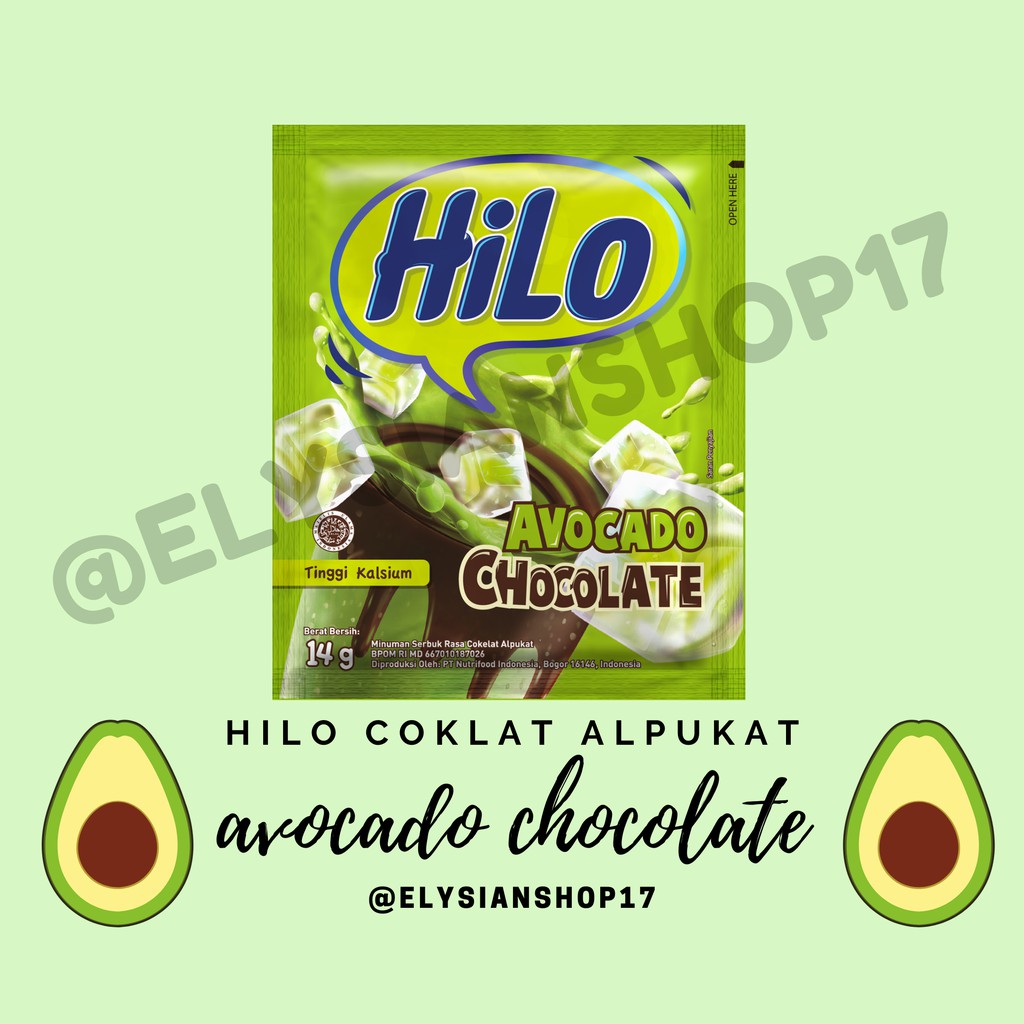 

Susu Hilo Avocado Chocolate / Alpukat Coklat 1 Renceng (10 Sachet)