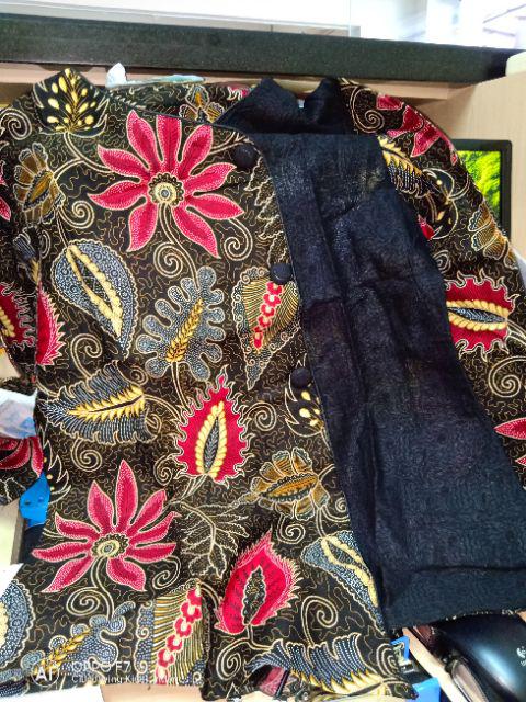 Kemeja Unik Batik Wanita Slim Fit Bw39 Lengan 7/8 Slimfit