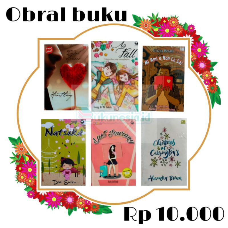 OBRAL BUKU NOVEL / BUKU FIKSI / Novel Remaja #7A/B/H-2