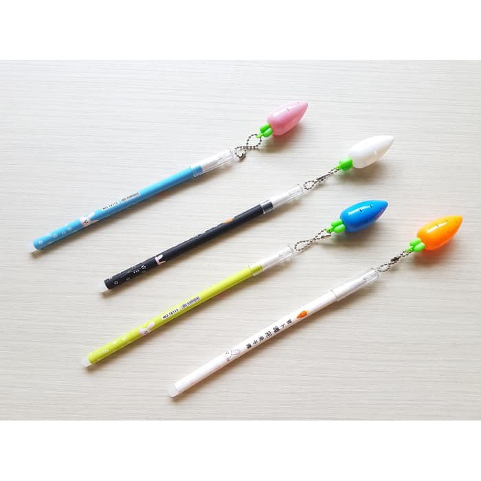 

PRODUK TERLARIS Pulpen Gel Bisa Dihapus Bandul Wortel 0.5mm TERBARU