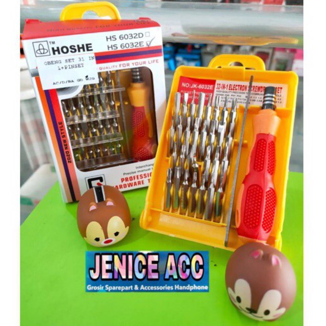 OBENG SET 31 IN 1 + PINSET/COMPUTER SCREW 31 IN 1/OBENG SET COMPUTER LAPTOP
