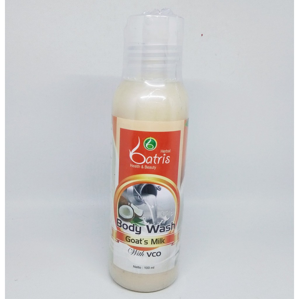 Batrisyia Body Wash Goat Milk 100 ml, Sabun Susu Mewah Batris