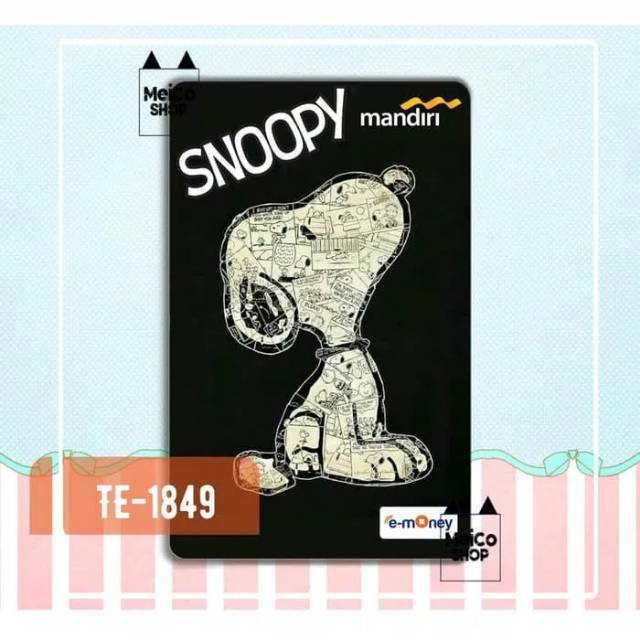 

[TE-1849] Sticker E-money Mandiri Meico - Snoopy