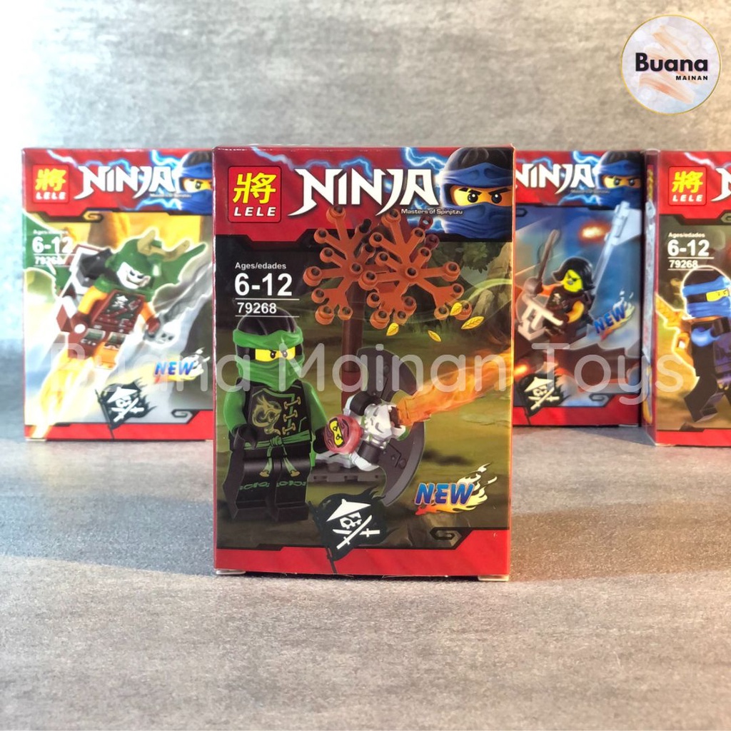 BRICKS LELE KARAKTER NINJA-GO MAINAN EDUKASI ANAK BRICK MOVIE NINJA GO CHARACTER MINI FIGURE FIGURES