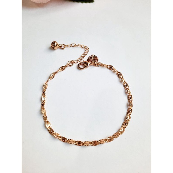 Gelang dewasa Rantai polos/gelangBiji Lada Emas/gelang polos silver/