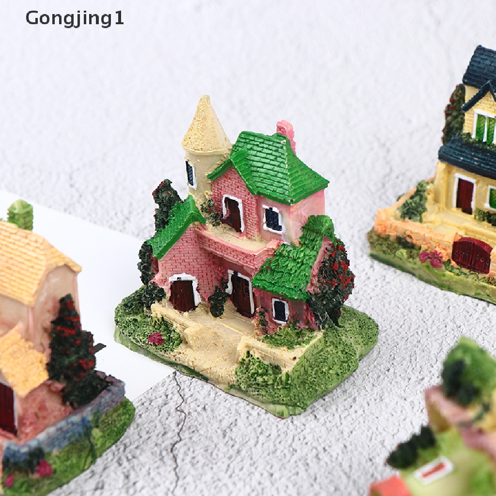 Gongjing1 Miniatur Rumah Peri Bahan Resin Untuk Dekorasi Taman