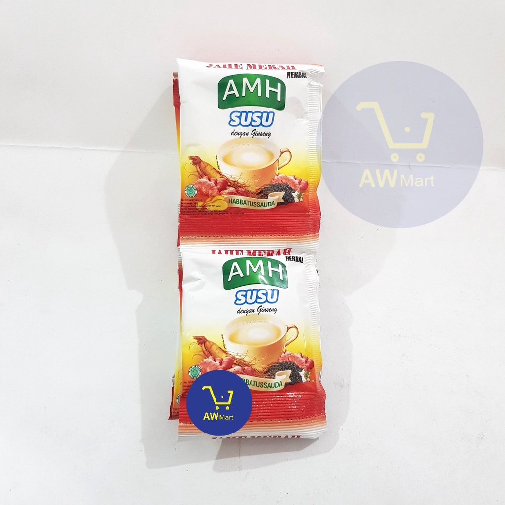 AMH JAHE MERAH RENCENG /ORIGINAL/SUSU/TEMULAWAK (20GR X 10'S)