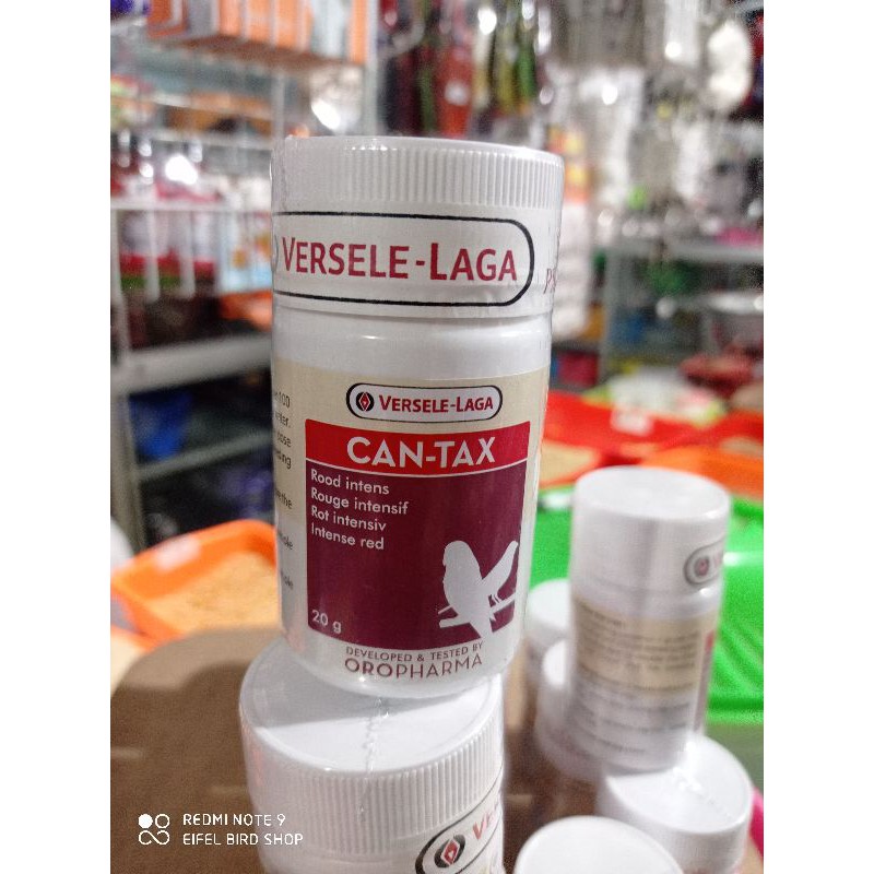CAN-TAX 20gram Versele-laga penguat warna merah pada burung kenari cantax