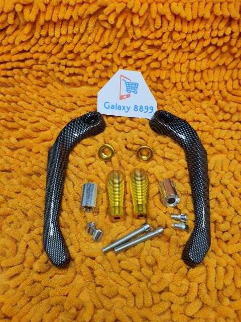 Proguard Carbon Universal Pelindung Handle Rem dan Kopling karbon Gold