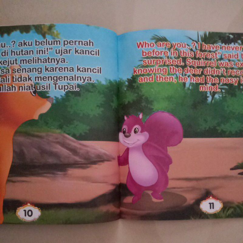 Buku Dongeng Fabel Raja Palsu /Bilingual full colour