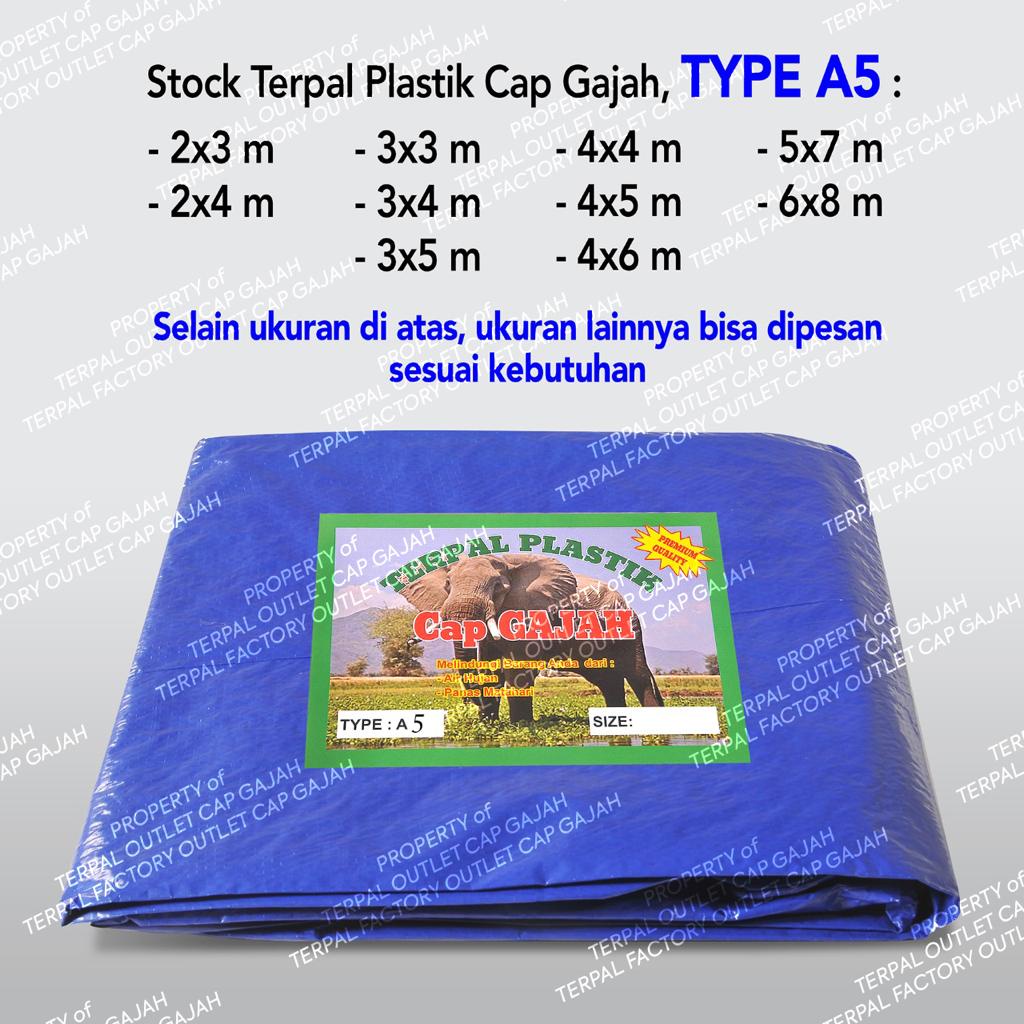 TERPAL PLASTIK A5 Ukuran 2x10 Meter