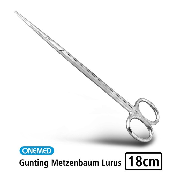 Gunting Operasi Metzenbaum Lurus 18 cm Onemed OJ2