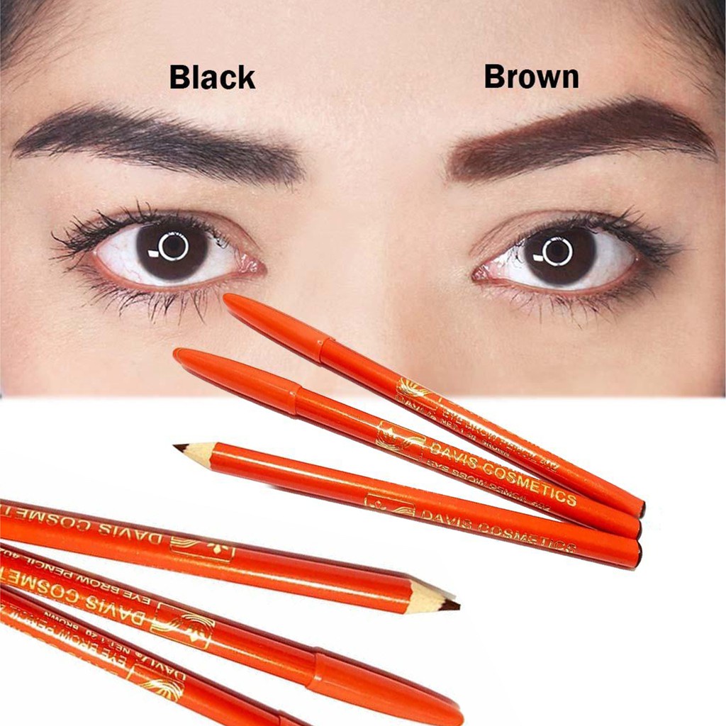 DAVIS Pensil Alis Orange warna Hitam GIRLSNEED77