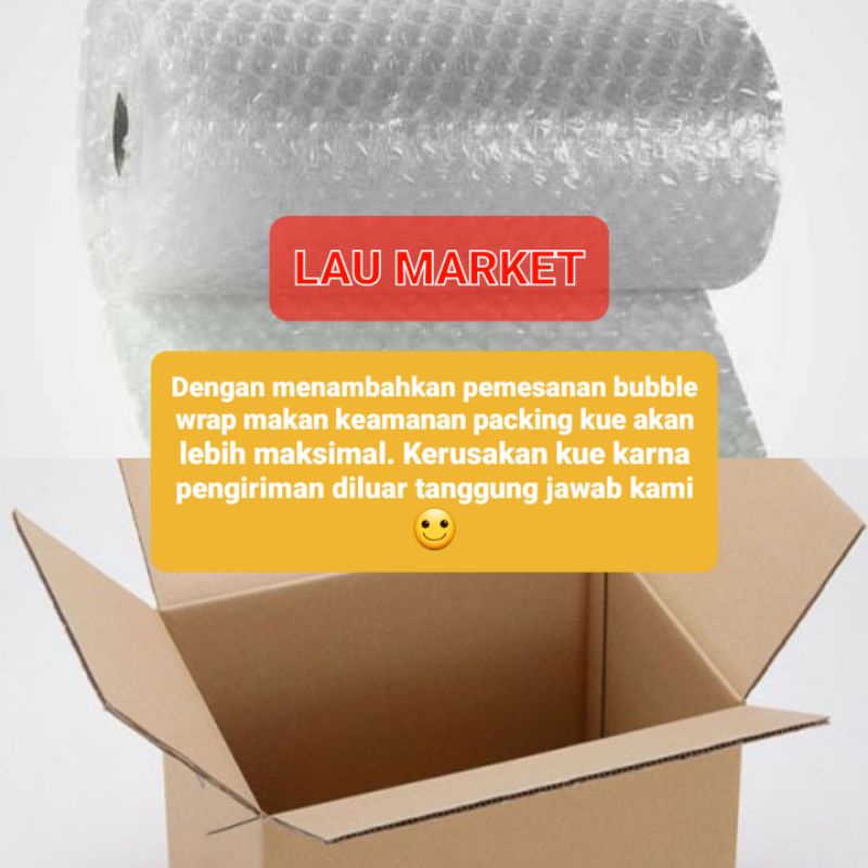 

Tambahan packing bubble wrap