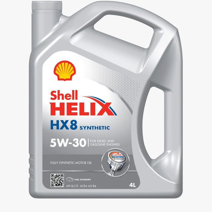 Shell Helix HX8 5 W-30 4L Full Synthetic Oil Oli Mobil Bensin & Diesel