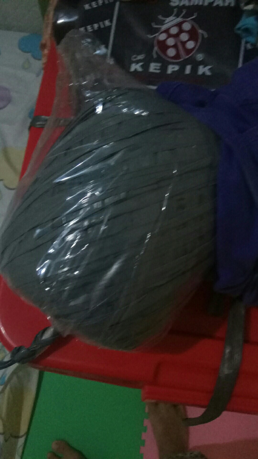 Tali Plastik Rafia Bodhi Hitam 1kg Full Tebal Rapiah Rapia 1kilo 1 Kilogram