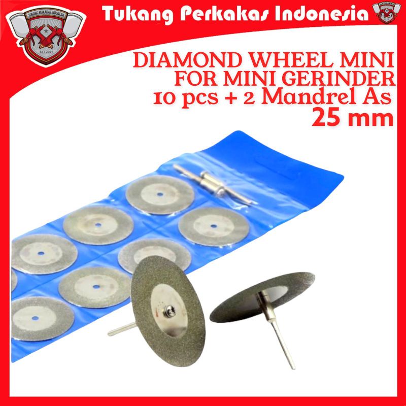 25MM MATA BOR CUTTING DISC PENGHALUS POTONG MINI RODA GRINDA DIAMOND