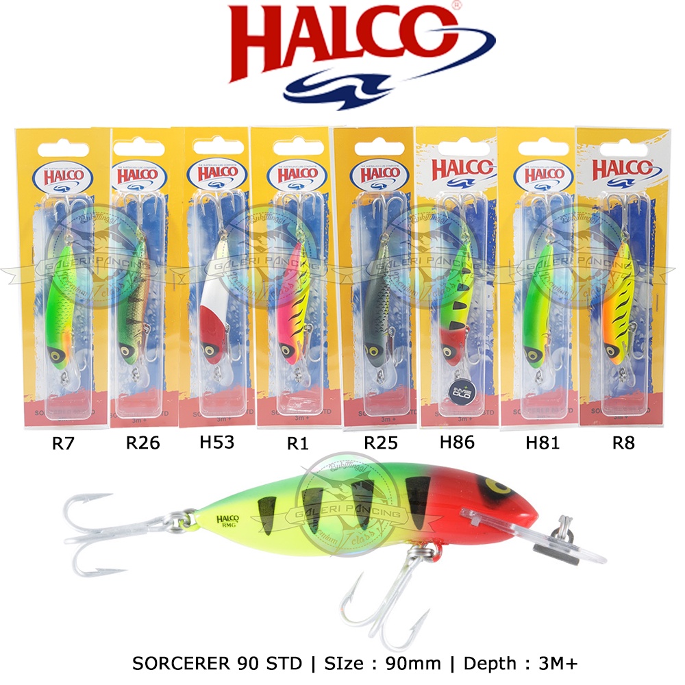 Umpan Pancing Lure Minnow Halco Sorcerer 90 STD 3M+