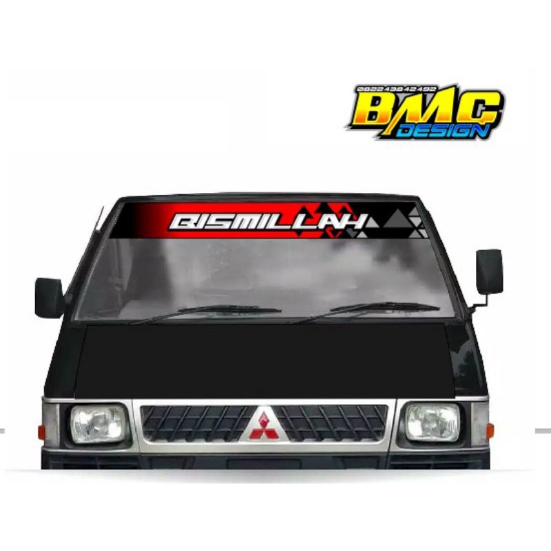 stiker kaca depan L300, stiker kaca kabin L300 dan all pick up