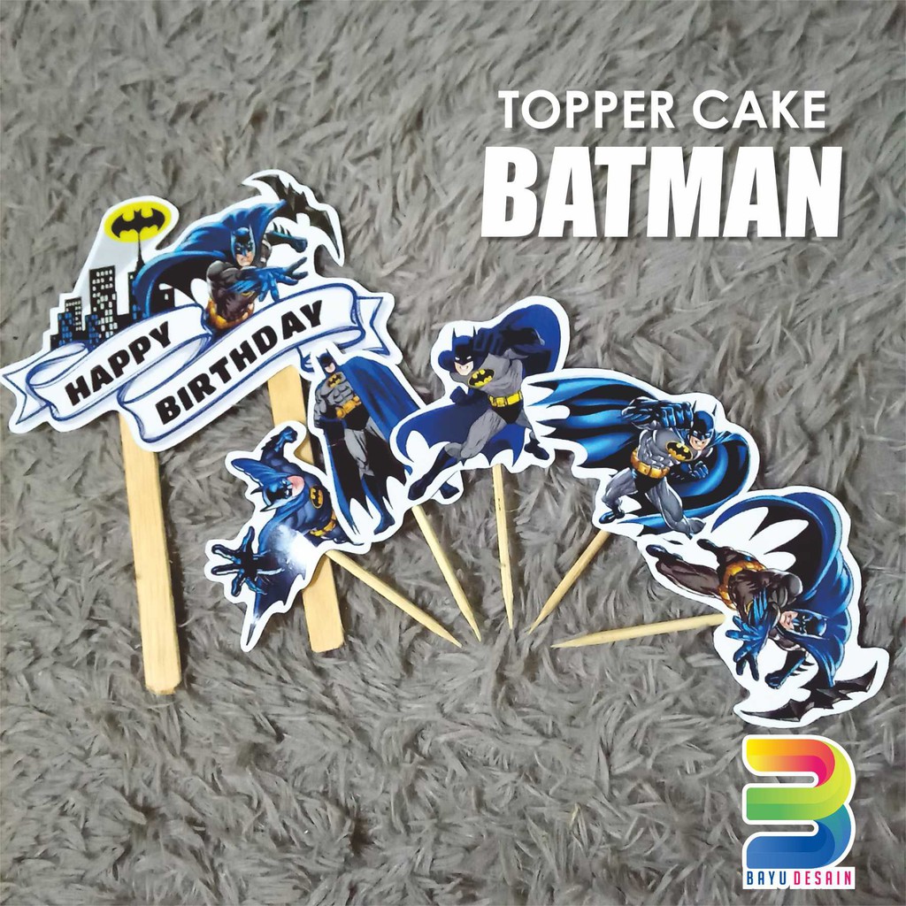 Topper Cake /topper Cake Karakter Batman /topper Cake Murah