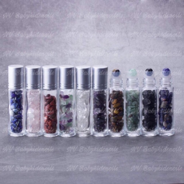 GEMSTONE ROLLER BOTTLE / BOTOL ROLLER BATU KRISTAL / CRYSTAL ROLLON