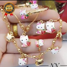 Xuping set anak lapis emas 24k terlaris 21005